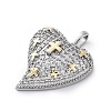 Brass Micro Pave Cubic Zirconia Pendants KK-S510-32GP-08-2