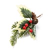 Plastic Artificial Winter Christmas Simulation Pine Picks Decor DIY-P018-E01-3