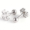 Tarnish Resistant 201 Stainless Steel Barbell Cartilage Earrings EJEW-R147-12-3