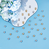 40Pcs 2 Colors 202 Stainless Steel Beads STAS-UN0062-37-2