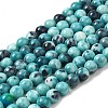 Synthetic Ocean White Jade Beads Strands G-L019-6mm-17-1