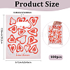 100Pcs Heart Printed Eco-Friendly Reusable Bags ABAG-SP0001-61A-B-2