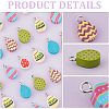 CHGCRAFT 144Pcs 6 Style Handmade Polymer Clay Charms CLAY-CA0001-25-6