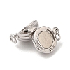 Rhodium Plated 925 Sterling Silver Magnetic Clasps STER-G038-13P-2