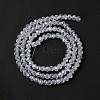 Crystal Glass Rondelle Beads Strands LS-EGLA-F049C-03-5