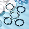 Gemstone Braided Bead Bracelets BJEW-JB11139-2