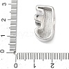 Brass Initial Beads KK-B167-27P-01E-3