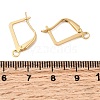 Brass Leverback Earring Findings KK-P340-20B-G-3
