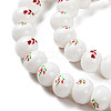 Printing Glass Beads for Necklaces Bracelets Making GLAA-B020-03A-04-4