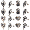 DICOSMETIC 8Pair 2 Style Polymer Clay Rhinestone Stud Earring Findings EJEW-DC0001-15-1