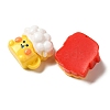 Opaque Resin Imitation Food Decoden Cabochons RESI-H164-07-2