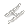 304 Stainless Steel Letter Connector Charms STAS-M108-01P-08-2