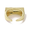 Brass Micro Pave Cubic Zirconia Open Cuff Ring RJEW-K256-46G-3