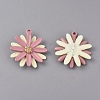 Spray Painted Alloy Pendants PALLOY-WH0068-37B-1