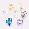 K9 Glass Rhinestone Pendants X-GLAA-F083-01A-1