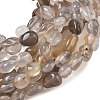 Natural Grey Agate Beads Strands G-C286-A22-4