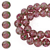 1 Strand Handmade Glod Sand Lampwork Beads Strands LAMP-TA0002-09B-1