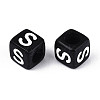 Initial Acrylic Horizontal Hole Beads OACR-ZX006-35S-2