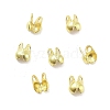 Rack Plating Brass Bead Tips KK-P274-02A-G-1