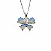 Crystal Butterfly Necklace Pendant Fashion Ornament Minimalist Pendant AM7436-11-1