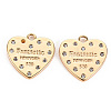 Brass Micro Pave Clear Cubic Zirconia Pendants KK-S360-137-NF-1