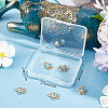 Beebeecraft 10Pcs Rack Plating Brass Micro Pave Clear Cubic Zirconia Charms ZIRC-BBC0001-33-6