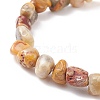 Natural Gemstone Beaded Stretch Bracelet for Women BJEW-JB08271-4