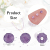 Olycraft 2 Strands Natural Lepidolite/Purple Mica Stone Beads Strands G-OC0004-86-2