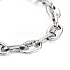 Alloy Coffee Bean Chain Bracelet for Men Women BJEW-N015-012-2