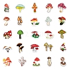 50Pcs 50 Styles Mushroom Pattern Waterproof PVC Plastic Scrapbook Stickers STIC-PW0001-377-4
