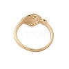 Brass Micro Pave Cubic Zirconia Cuff Ring Setting KK-A244-01F-G-3