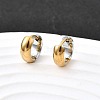 304 Stainless Steel Hoop Earrings EJEW-Z123-01A-GP-2