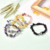 Natural & Synthetic Mixed Gemstone Stretch Bracelet for Men Women BJEW-JB06706-2