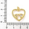 Rack Plating Brass Micro Pave Clear Cubic Zirconia Pendants KK-Z063-10G-03-3