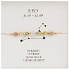 Natural stone constellation bracelet with 12 zodiac signs NR2952-7-1