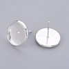 304 Stainless Steel Stud Earring Findings STAS-F188-01P-D-1
