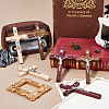 6Pcs 3 Colors Religion Cross Wood Big Pendants WOOD-DC0001-18-4