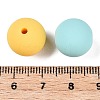 Rubberized Style Imitated Silicone Acrylic Beads MACR-T048-01A-10-3