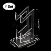 2-Tier Transparent Acrylic Game Controller Display Stand Holders ODIS-WH0002-11-2