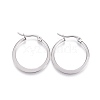 Tarnish Resistant 201 Stainless Steel Hoop Earrings EJEW-A052-27D-1