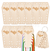10Pcs Wood Cross Stitch Thread Bobbins WOOD-OC0003-91-1