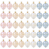 40Pcs 4 Colors Imitation Gemstone Acrylic Pendants SACR-TA0001-22-2