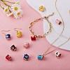 14Pcs 7 Colors Rack Plating Alloy Enamel Charms ENAM-SZ0002-48-2