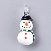 Christmas Handmade Lampwork Pendants LAMP-G141-03B-1