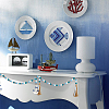 Ocean Theme Wood Beads Pendant Decorations DIY-WH0888-777F-09-4