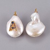 Natural Cultured Freshwater Pearl Pendants PEAR-F008-32G-A-2