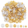 HOBBIESAY 240Pcs 8 Styles Iron & Brass Rhinestone Spacer Beads FIND-HY0002-96-1