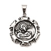 Tibetan Style 304 Stainless Steel Pendants STAS-M334-17AS-1