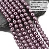 Eco-Friendly Dyed  Glass Pearl Round Beads Strands HY-A002-8mm-RB062-3