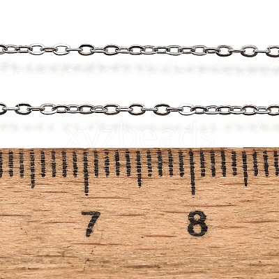 Non-Tarnish 304 Stainless Steel Cable Chain Necklaces NJEW-P248-01P-1